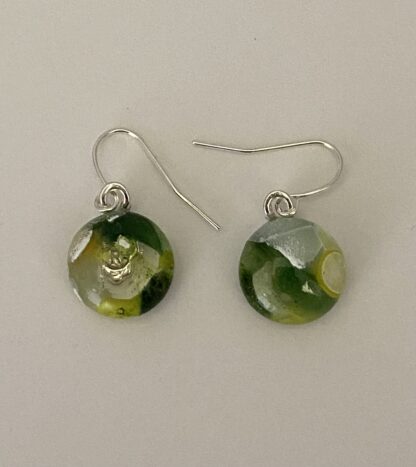 Green Variegated Earrings - Image 2